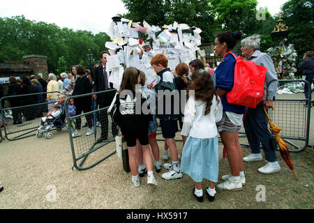 Hommage an DIANA KENSINGTON GARDENS 14. September 1998 Stockfoto