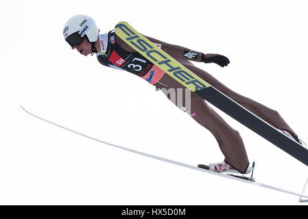 Planica, Slowenien. 24. März 2017. Zyla Piotr Polens konkurriert in Planica FIS Skisprung Weltcup Finale am 24. März 2017 in Planica, Slowenien Credit: Rok Rakun/Pacific Press/Alamy Live News Stockfoto