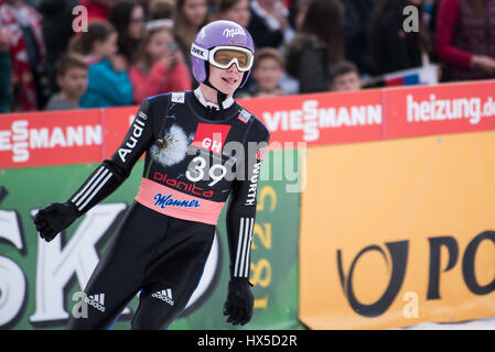 Planica, Slowenien. 24. März 2017. Wellinger Andreas Deutschland konkurriert in Planica FIS Skisprung Weltcup Finale am 24. März 2017 in Planica, Slowenien. Bildnachweis: Rok Rakun/Pacific Press/Alamy Live-Nachrichten Stockfoto