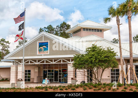 Florida Welcome Center am Interstate 10. Stockfoto