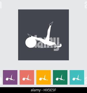 Yoga-Symbol. Vektor-Illustration. Stock Vektor