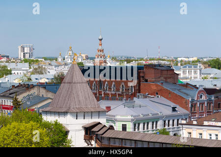 Jaroslawl, Russland - 8. Mai 2016: Yaroslavl Luftaufnahme der Stadt. Goldenen Ring von Russland Stockfoto