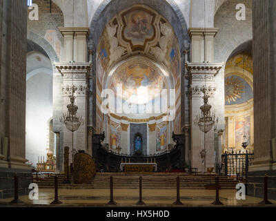 Catania, Italien - 13. September 2015: Innenraum der Kathedrale von Santa Agatha - Catania Duomo in Catania, Sizilien, Italien. Stockfoto