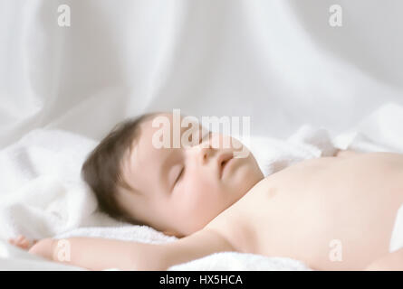 Schlafendes baby Stockfoto