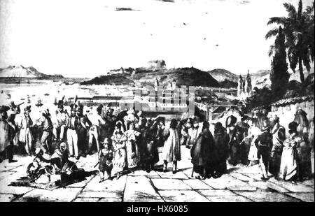 Rio De Janeiro 1845 Stockfoto