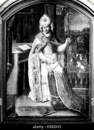 Saint Marculphe et le Roi de France Stockfoto