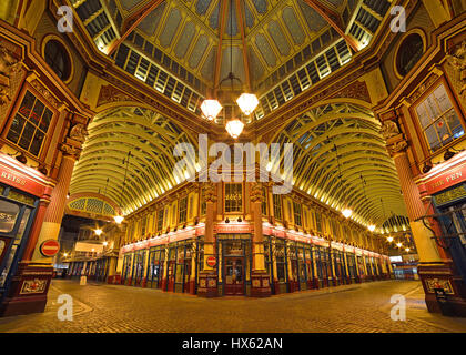 Leadenhall Market, London, Vereinigtes Königreich Stockfoto