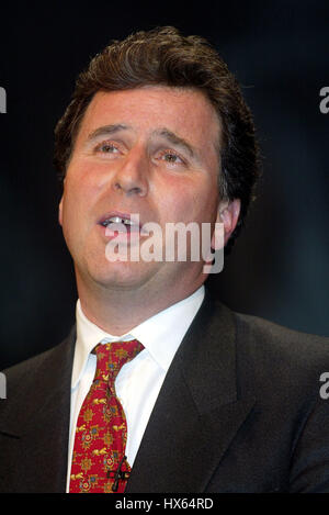 OLIVER LETWIN MP Schatten HOME SECRETARY 9. Oktober 2002 konservative Konferenz 2002 BOURNEMOUTH ENGLAND Stockfoto