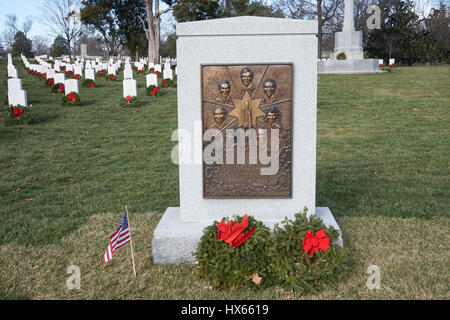 Das Space Shuttle Challenger Memorial, Nationalfriedhof Arlington, Virginia, USA Stockfoto