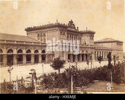 Ostbahnhof Abfahrtsseite 1880 Stockfoto
