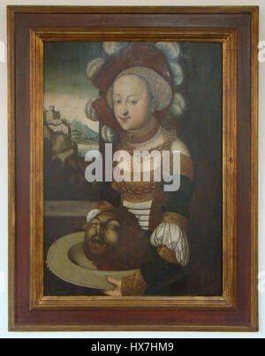 Dieser Titel scheint auf ein Kunstwerk oder eine Ausstellung zu Bezug auf Salome zu verweisen, möglicherweise aus der Sammlung Lingental in München von 2013. Es bedarf eines weiteren Kontextes, um seine künstlerische oder historische Bedeutung zu bestimmen. Stockfoto