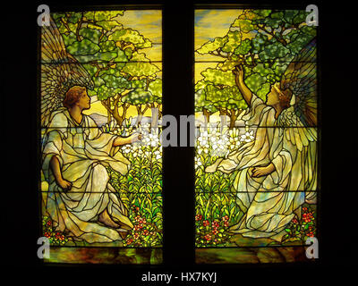 Zwei Engel Tiffany Studios, c. 1910 Stockfoto