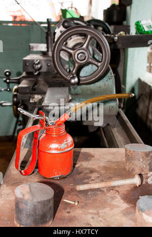 In einem alten Wagen Fabrik - Fabrica de Carretas Eloy Alfaro - Costa Rica Stockfoto