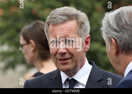 Berlin, Deutschland, 20. Juli 2014: Bundespräsident Gauck nimmt Teil in Gedenken an die Opfer des 2. Weltkrieges Terror. Stockfoto