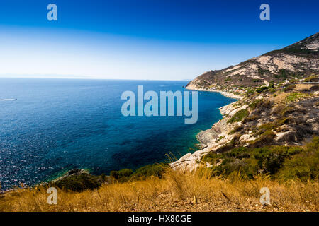 Cristal Meerwasser in der Nähe von Chiessi insel Elba Stockfoto