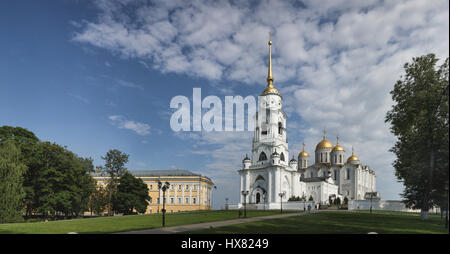 Himmelfahrts-Kathedrale in Wladimir. Goldenen Ring von Russland. Stockfoto