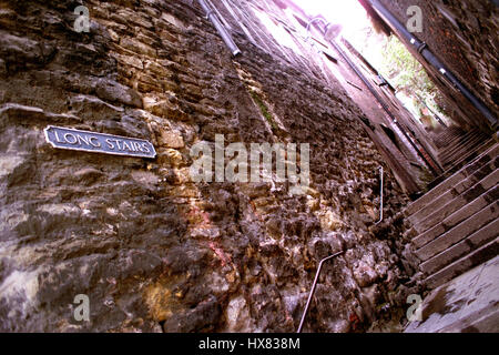 "Lange Treppen", Newcastle Upon Tyne Stockfoto