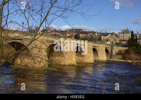 Brücke über den Fluss Tyne, Corbridge, Northumberland Stockfoto