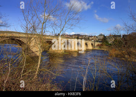 Brücke über den Fluss Tyne, Corbridge, Northumberland Stockfoto