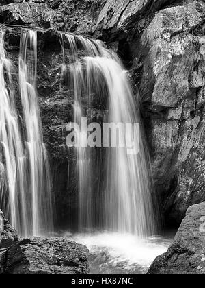 Kilgore fällt Langzeitbelichtung in Monochrom Stockfoto