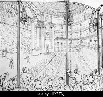 Theatre Royal Drury Lane 1813 Stockfoto