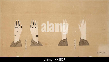 Dieser Titel scheint Unicode zu sein und kann eine Zeichenfolge auf Japanisch oder Chinesisch darstellen. Ohne Übersetzung kann seine Bedeutung nicht bestätigt werden. Stockfoto