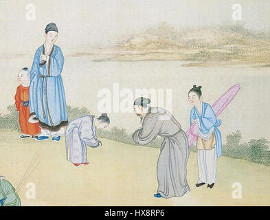 Dieser Titel scheint auf Japanisch geschrieben zu sein. Bei der Übersetzung bezieht sich der Text auf ein bestimmtes Kunstwerk oder Kulturwerk, dessen exakter Inhalt jedoch ohne weiteren Kontext nicht erkennbar ist. Der Titel enthält eine Reihe von Charakteren, die sich entweder auf ein historisches oder künstlerisches Thema beziehen können. Stockfoto