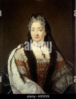 Marie Anne De La TrC3A9moille, RenC3A9 Antoine Houasse princesse des Ursins zugeschrieben. Stockfoto