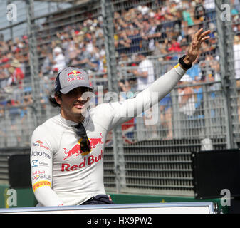 Formel 1 Rolex Australian Grand Prix, 23. -26.03.2017 Fahrerparade Carlos Sainz Jr. (SPA #55), Scuderia Toro Rosso Credit: Cronos/Alamy Live-Nachrichten Stockfoto