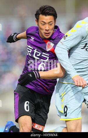 Kyoto Nishikyogoku Leichtathletikstadion, Kyoto, Japan. 25. März 2017. Yuki Honda (Sanga), 25. März 2017 - Fußball: 2017 J2 League match zwischen Kyoto Sanga F.C. 0-1 V.Varen Nagasaki am Kyoto-Nishikyogoku Leichtathletikstadion, Kyoto, Japan. Bildnachweis: AFLO SPORT/Alamy Live-Nachrichten Stockfoto