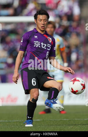 Kyoto Nishikyogoku Leichtathletikstadion, Kyoto, Japan. 25. März 2017. Yuki Honda (Sanga), 25. März 2017 - Fußball: 2017 J2 League match zwischen Kyoto Sanga F.C. 0-1 V.Varen Nagasaki am Kyoto-Nishikyogoku Leichtathletikstadion, Kyoto, Japan. Bildnachweis: AFLO SPORT/Alamy Live-Nachrichten Stockfoto