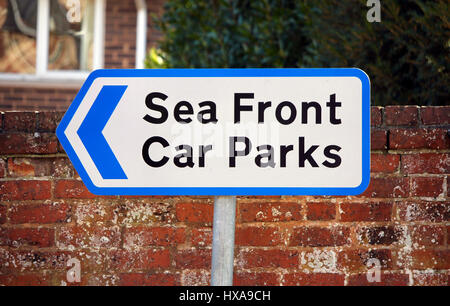 Parkplatz Schild Stockfoto
