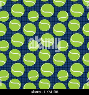 nahtlose Sport Muster mit Tennisbällen. Vektor Stock Vektor
