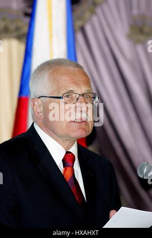 VACLAV KLAUS Tschechien Präsident 25. April 2006 BEVERLY HILLS HOTEL LOS ANGELES USA Stockfoto
