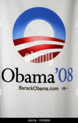 BARACK OBAMA LOGO U.S. PRESIDENTIAL RACE 2008 28 April 2007 SAN DIEGO Kalifornien USA Stockfoto