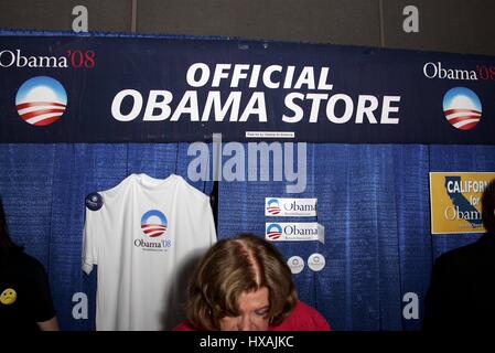 BARACK OBAMA STORE US PRESIDENTIAL RACE 2008 28 April 2007 SAN DIEGO Kalifornien USA Stockfoto