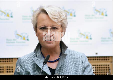 ANNETTE SCHAVAN deutsche JUSTIZMINISTERIN 22. Oktober 2007 Stockfoto