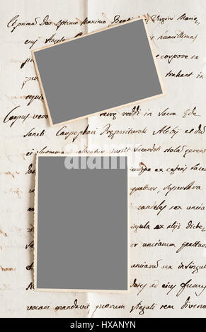 Buchstaben und Bilder mit Beschneidungspfad Stockfoto