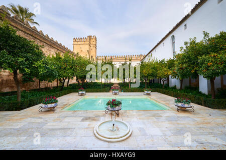 Alcazar der katholischen Könige, Córdoba, Andalusien, Spanien, Europa Stockfoto