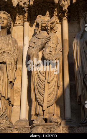Kathedrale von Notre-Dame de Reims, Frankreich Stockfoto