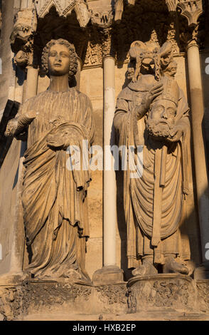 Kathedrale von Notre-Dame de Reims, Frankreich Stockfoto