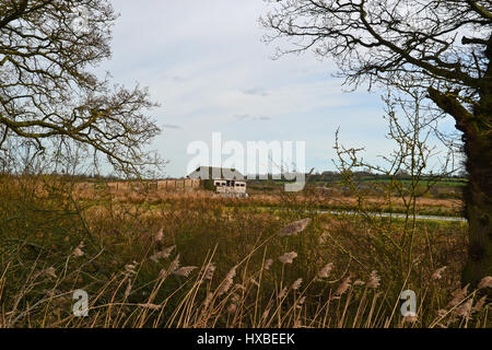 Das Observatorium im Otmoor Nature Reserve, Oxfordshire, Großbritannien Stockfoto