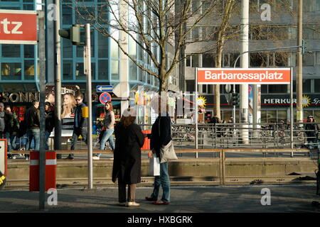 Barbarossaplatz in Köln (Köln), Nordrhein-Westfalen, Deutschland Stockfoto