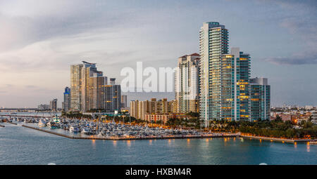 Miami Beach Marina Stockfoto