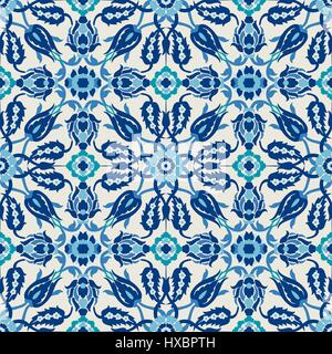 Arabesque Damast Vintage Dekor verzierten nahtlose Blumenschmuck für Vektor-Design Vorlage drucken. Östlichen Stilmuster. Dekorative Illustration für Stock Vektor