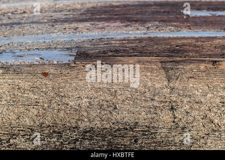 Grunge-Retro-rostigen Metall und Holz Textur-Hintergrund Stockfoto