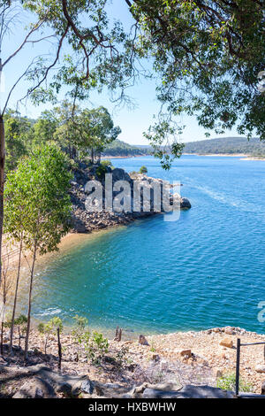 Mundaring Weir Reservoir Bereich, Western Australia, in der Nähe von Perth. Stockfoto