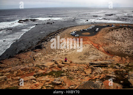 Wellen an der Küste am Kap der guten Hoffnung, an der Atlantikküste der Cape Peninsula, South Africa 8. März 2017 abstürzen. © John Voos Stockfoto