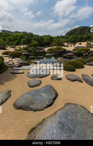 Adachi Museum of Art basiert auf der Privatsammlung von Zenko Adachi.  Adachi gesammelt, japanische Malerei, Keramik und Schriftrollen.  Adachi hims Stockfoto