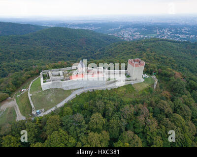 Luftbild der Altstadt Medvedgrad. Stockfoto